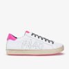 Mujer P448 Zapatillas Bajas | John Reciclado Blanco/Fucsia