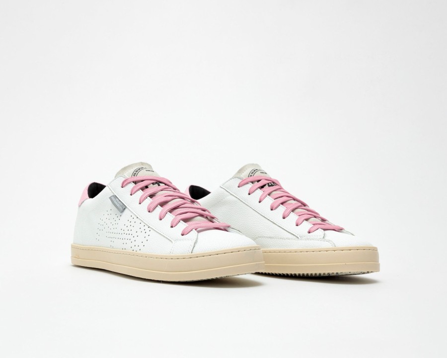 Hombres P448 Zapatillas Bajas | John Lionfish Blanco/Chicle