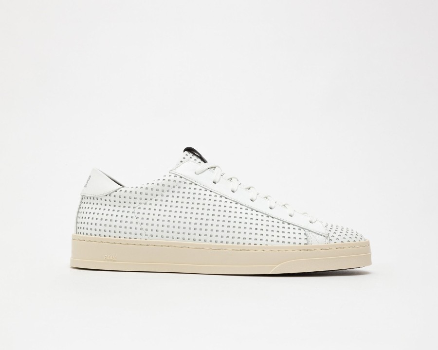 Hombres P448 Zapatillas Bajas | Cheque Blanco Jack