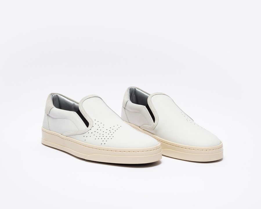 Hombres P448 Zapatillas Bajas | Cubierta Blanca